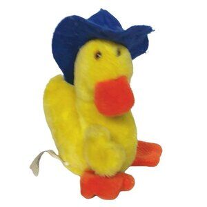 Vintage 1982 Judy Keeffe Yellow Duck Stuffed Animal